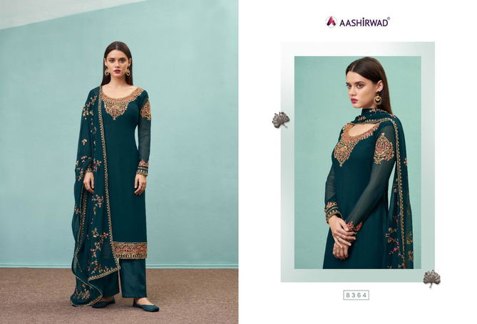 Aashirwad Tulsi Exclusive Latest Fancy Real Georgette Designer Occasional Wear Embroidery And Diamond Work Salwa  Kameez Collection